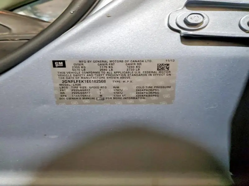 2014 CHEVROLET EQUINOX LT  