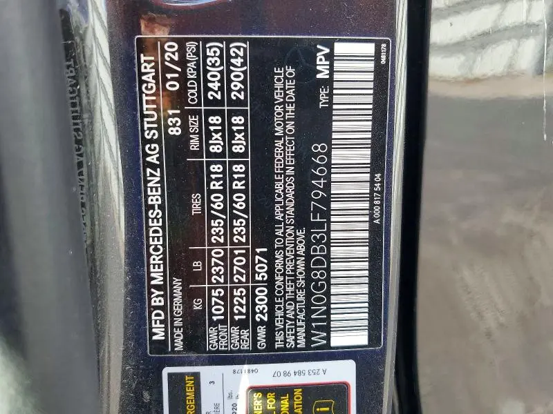 2020 MERCEDES-BENZ GLC 300  