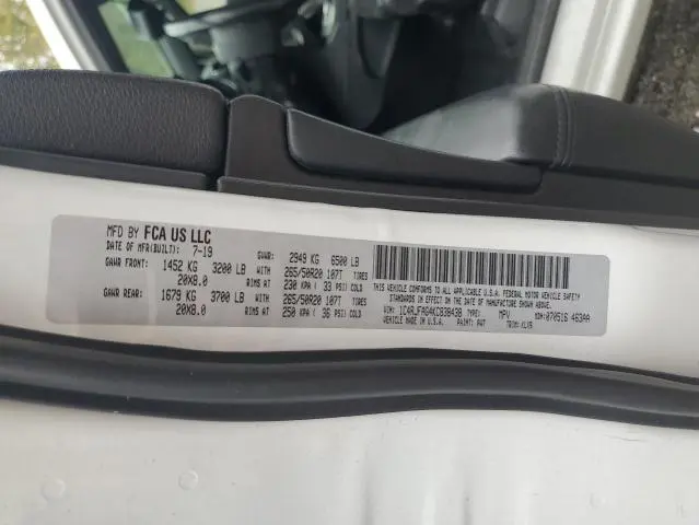2019 JEEP GRAND CHEROKEE LAREDO  