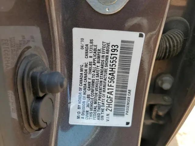 2010 HONDA CIVIC LX  