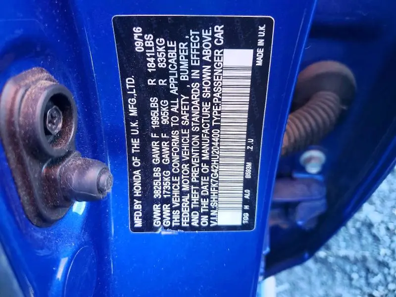 2017 HONDA CIVIC SPORT  