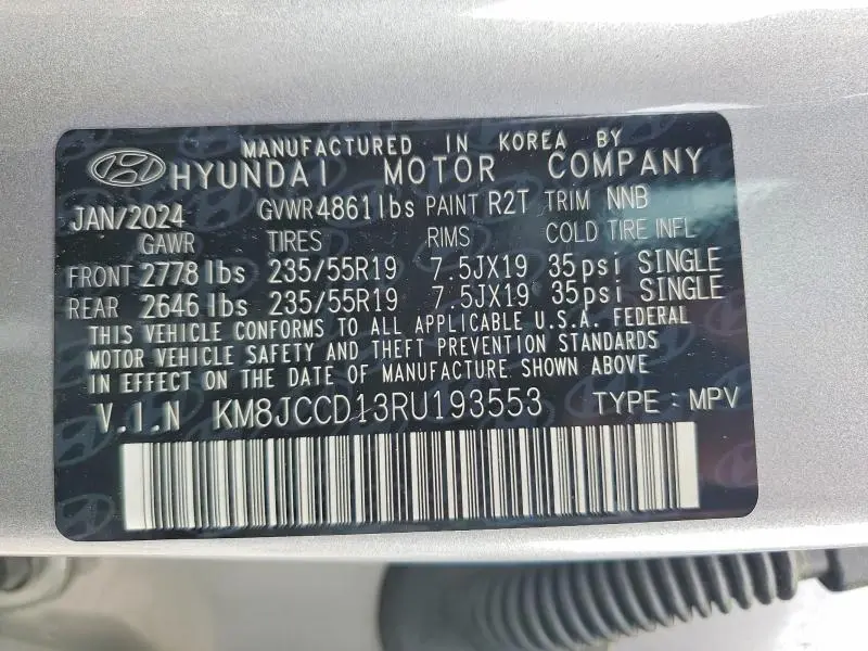 2024 HYUNDAI TUCSON SEL CONVENIENCE  