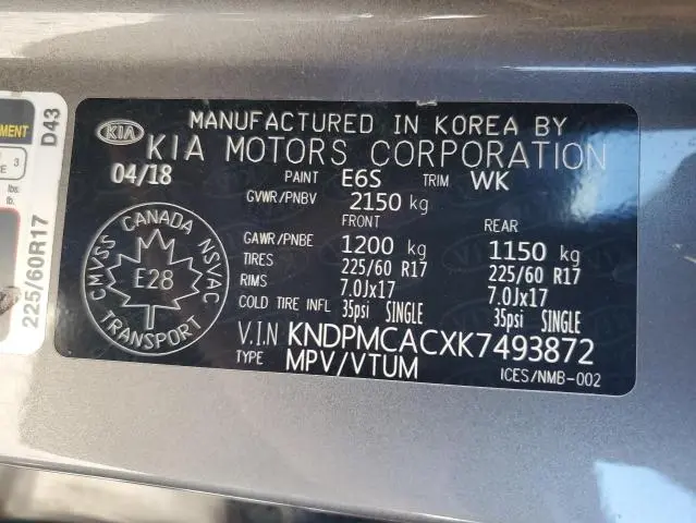 2019 KIA SPORTAGE LX  