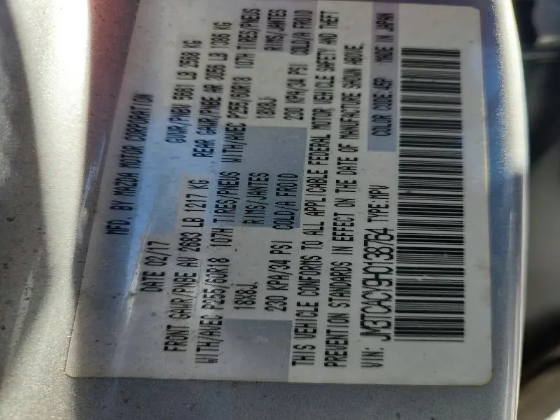 2017 MAZDA CX-9 TOURING  