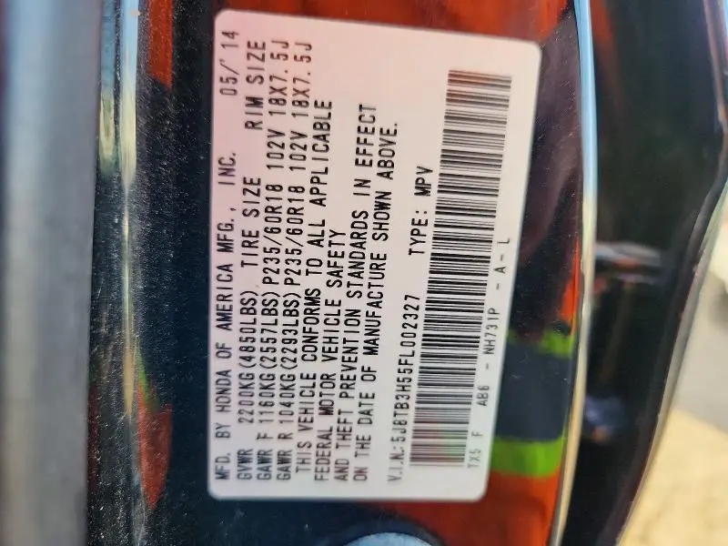 2015 ACURA RDX TECHNOLOGY  