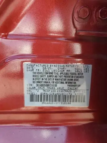 2021 NISSAN SENTRA SR  