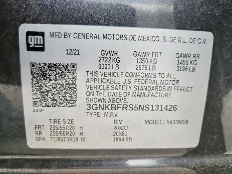 2022 CHEVROLET BLAZER PREMIER  