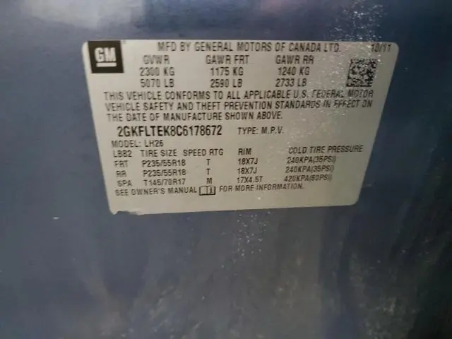 2012 GMC TERRAIN SLE  