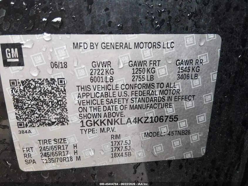2019 GMC ACADIA SLE-1
