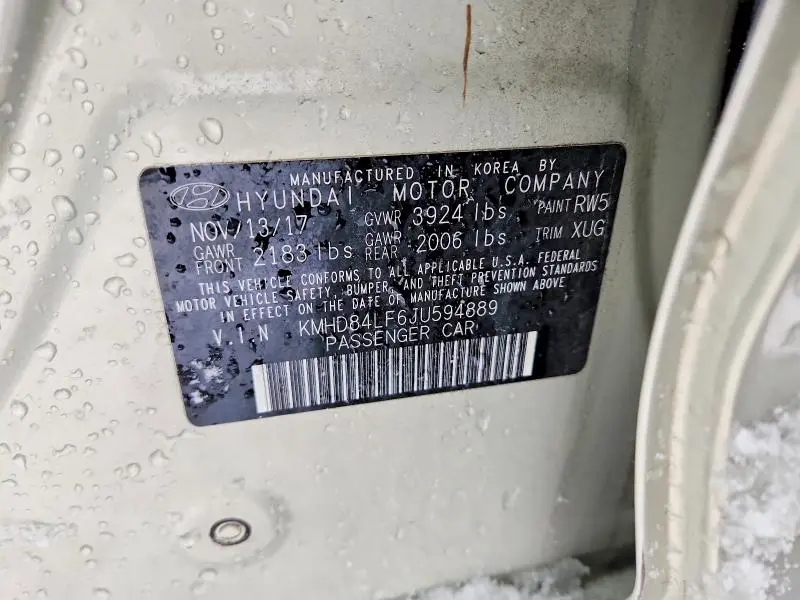 2018 HYUNDAI ELANTRA SEL  