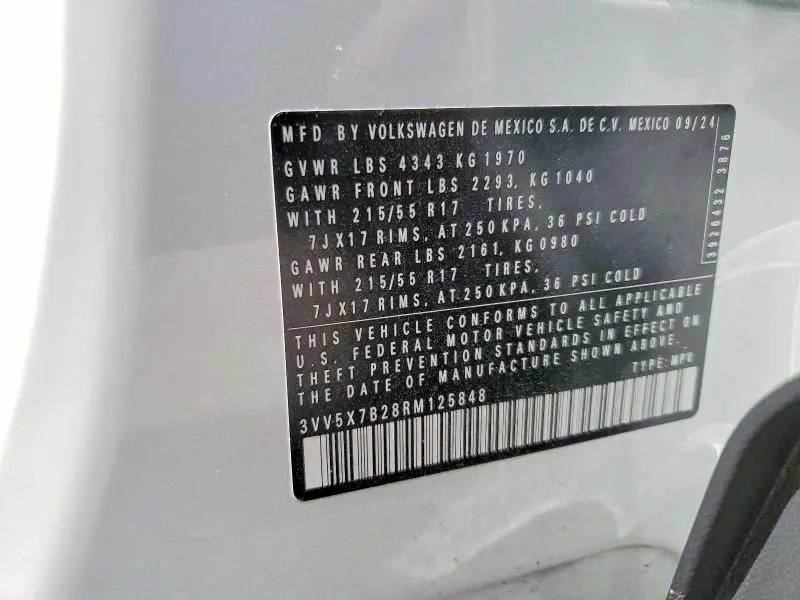2024 VOLKSWAGEN TAOS   