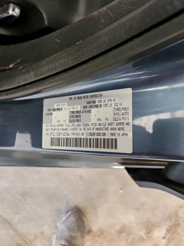 2017 MAZDA 6 GRAND TOURING  