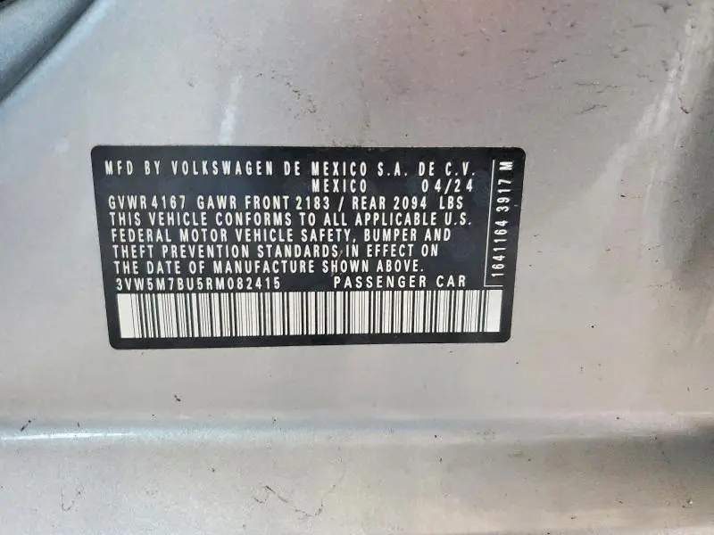 2024 VOLKSWAGEN JETTA S  