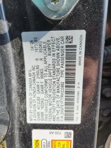 2024 HONDA CIVIC EX  