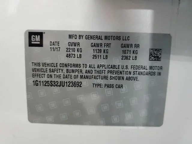 2018 CHEVROLET IMPALA PREMIER  