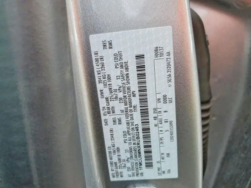 2024 FORD ESCAPE ST LINE  
