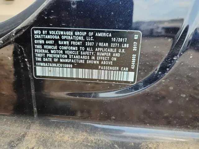 2018 VOLKSWAGEN PASSAT SE