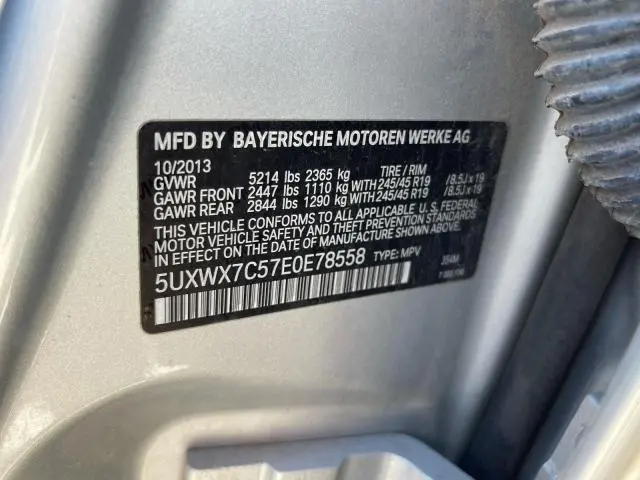 2014 BMW X3 XDRIVE35I  