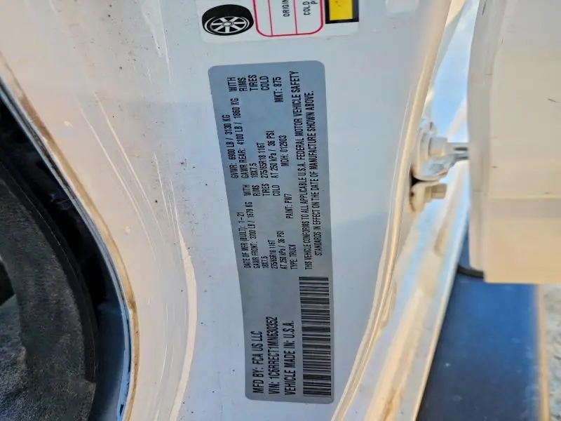 2021 RAM 1500 TRADESMAN  