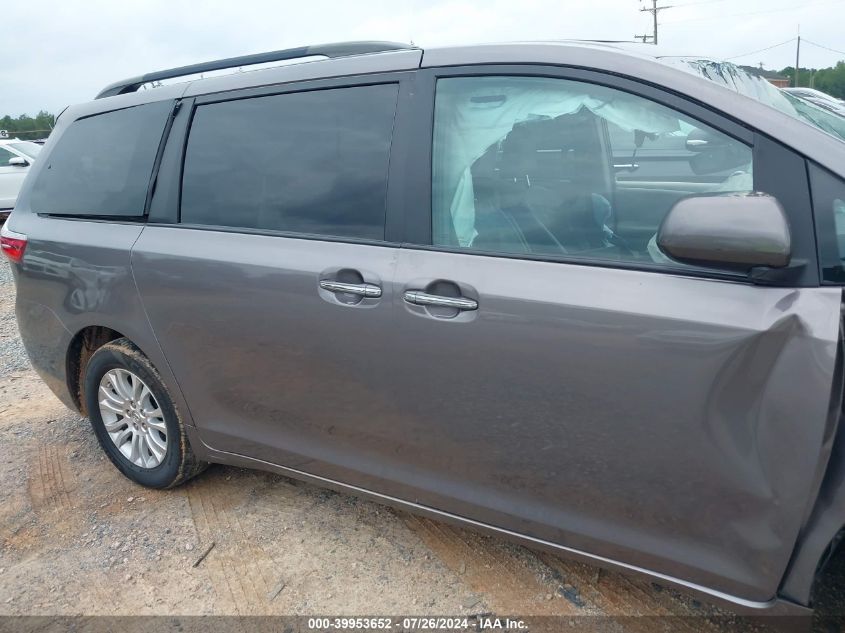 2016 TOYOTA SIENNA XLE 8 PASSENGER