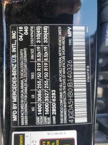 2018 MERCEDES-BENZ GLE 350 4MATIC  