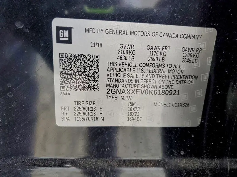 2019 CHEVROLET EQUINOX PREMIER  