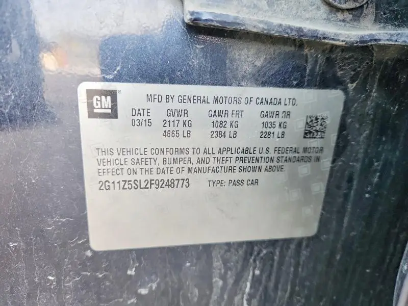 2015 CHEVROLET IMPALA LS  