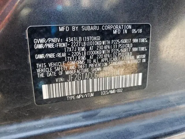 2018 SUBARU CROSSTREK PREMIUM