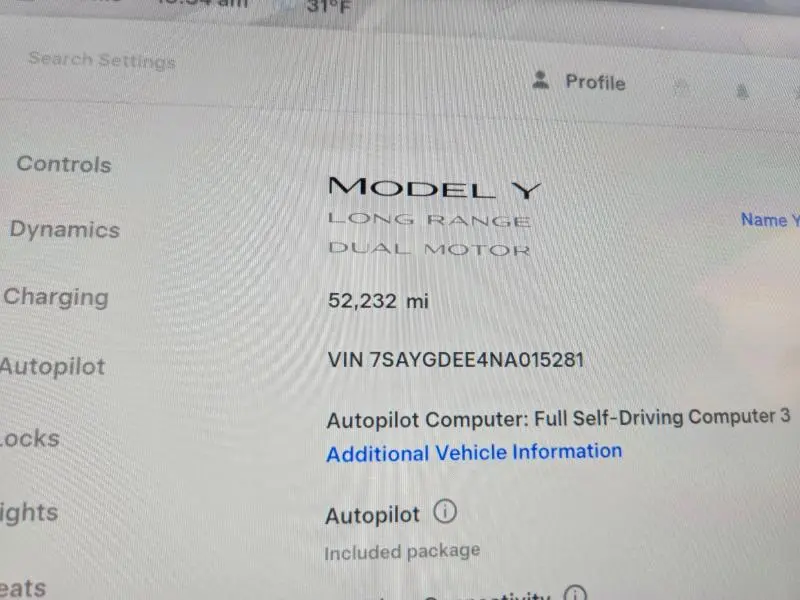 2022 TESLA MODEL Y   