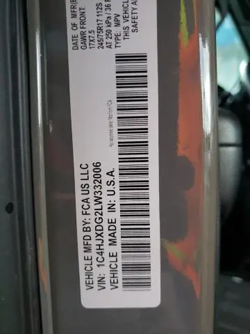 2020 JEEP WRANGLER UNLIMITED SPORT  