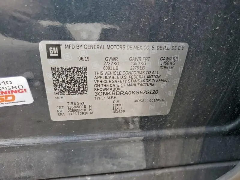 2019 CHEVROLET BLAZER 1LT  