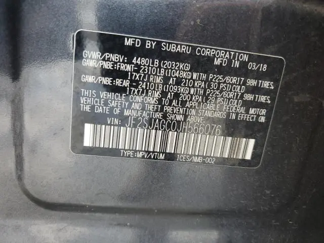 2018 SUBARU FORESTER 2.5I PREMIUM  