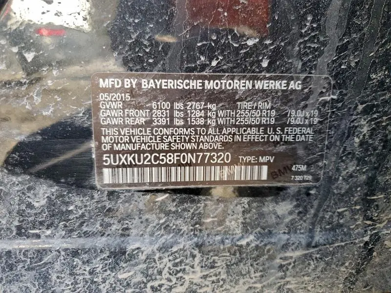 2015 BMW X6 XDRIVE35I  