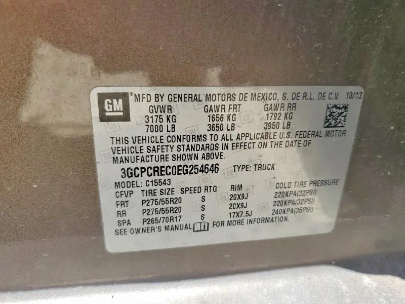 2014 CHEVROLET SILVERADO C1500 LT  