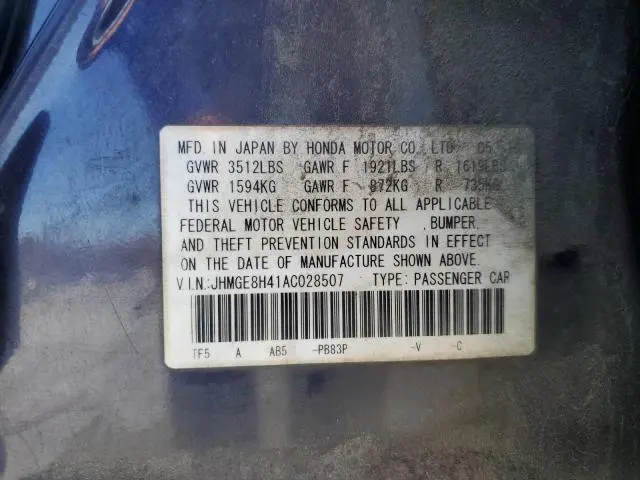 2010 HONDA FIT SPORT  