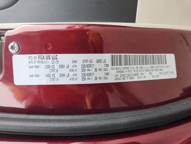 2020 CHRYSLER VOYAGER LXI  