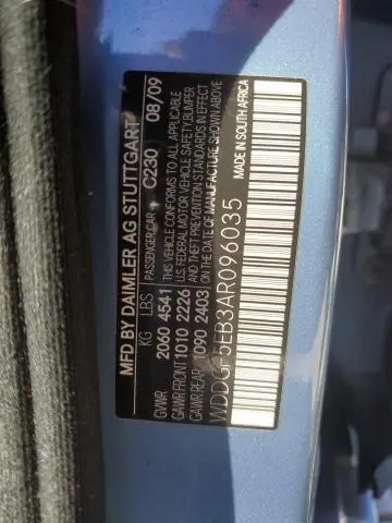 2010 MERCEDES-BENZ C 300  