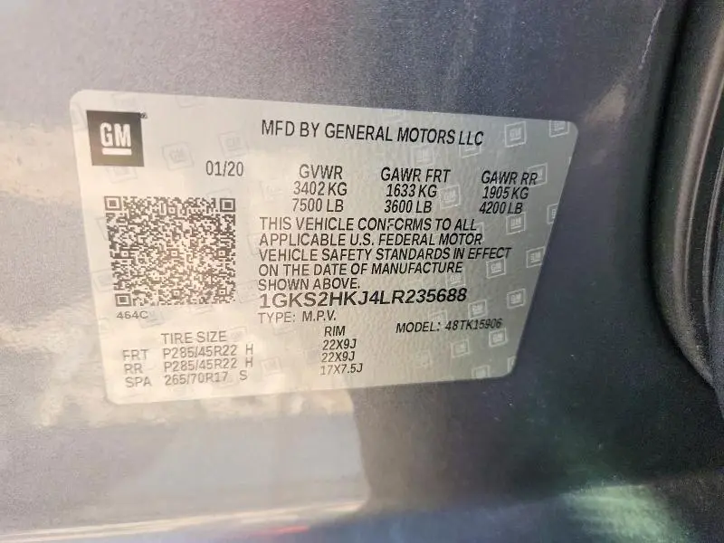 2020 GMC YUKON XL DENALI  