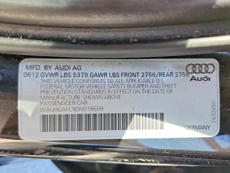 2013 AUDI A6 PRESTIGE  