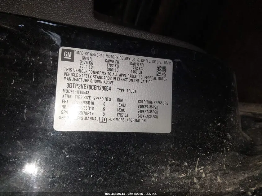 2012 GMC SIERRA 1500 SLE