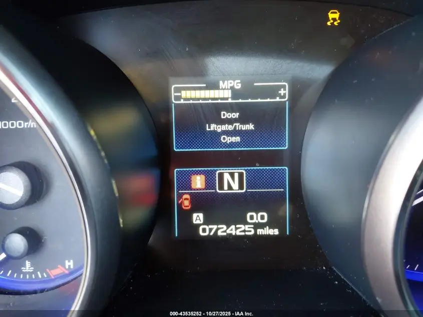 2015 SUBARU OUTBACK 2.5I LIMITED