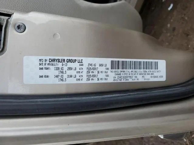 2013 CHRYSLER TOWN & COUNTRY TOURING  