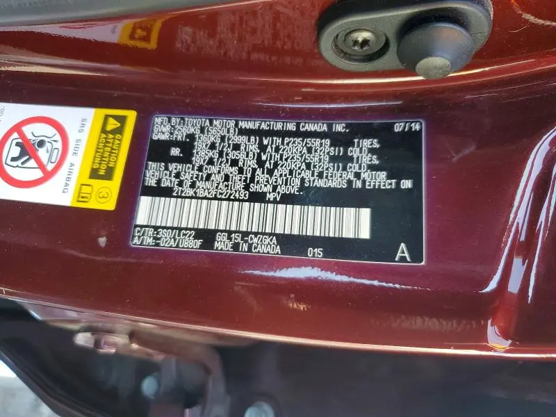 2015 LEXUS RX 350 F SPORT  