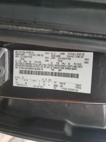 2016 FORD ESCAPE TITANIUM  