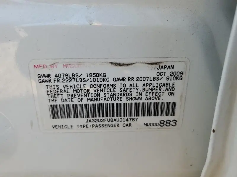 2010 MITSUBISHI LANCER ES/ES SPORT  