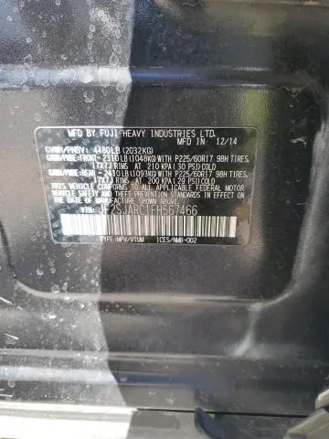 2015 SUBARU FORESTER 2.5I LIMITED  