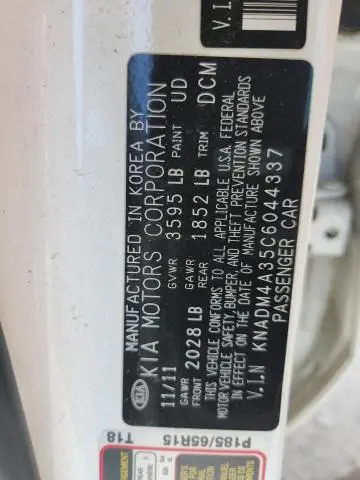 2012 KIA RIO LX  
