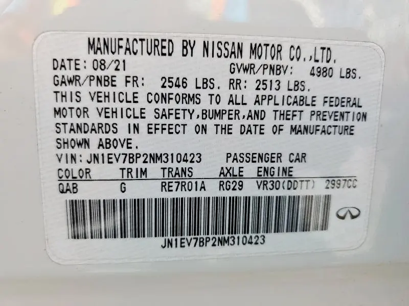 2022 INFINITI Q50 LUXE  