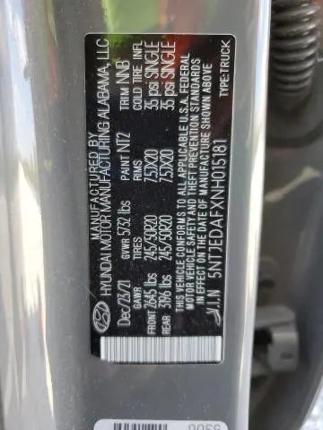 2022 HYUNDAI SANTA CRUZ LIMITED  