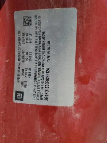 2015 CHEVROLET CAMARO LT  